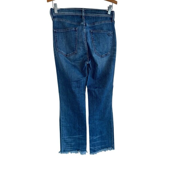 AYR Women’s The Bomb Pop Straight Leg Raw Hem High-Rise Denim Blue Jeans Size 29 - Picture 2 of 8